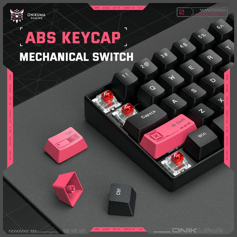 Onikuma MT605 Tri-Mode RGB 61 Keys Mechanical Keyboard (Black) (Red Axis)