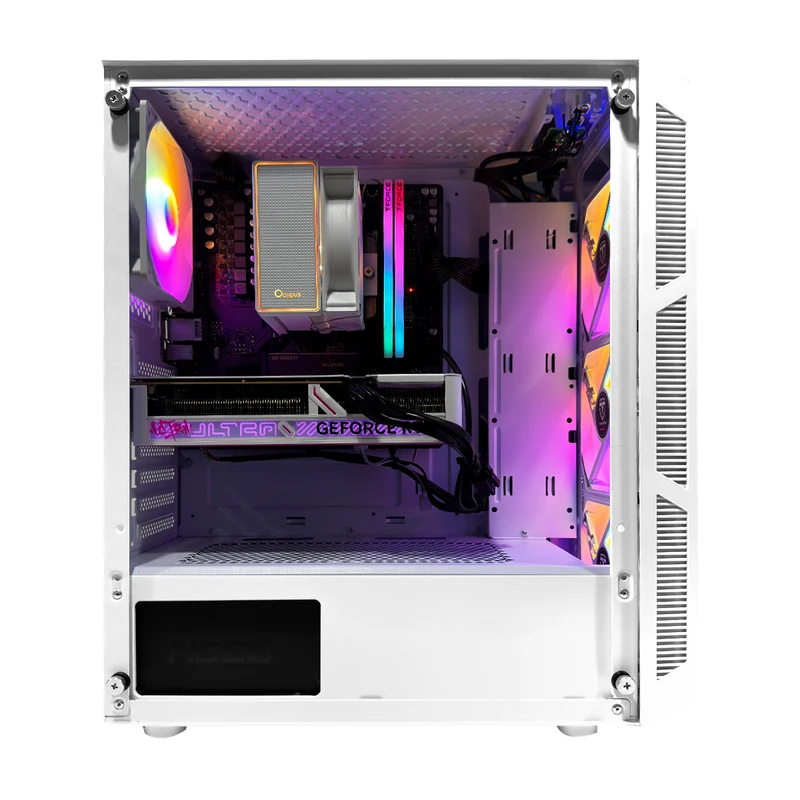 Sigma Hermes White Desktop Gaming PC | AMD Ryzen 5 7500F | 16GB (2x8GB) RAM | 1TB SSD | RTX 5060 | Windows 11 Pro