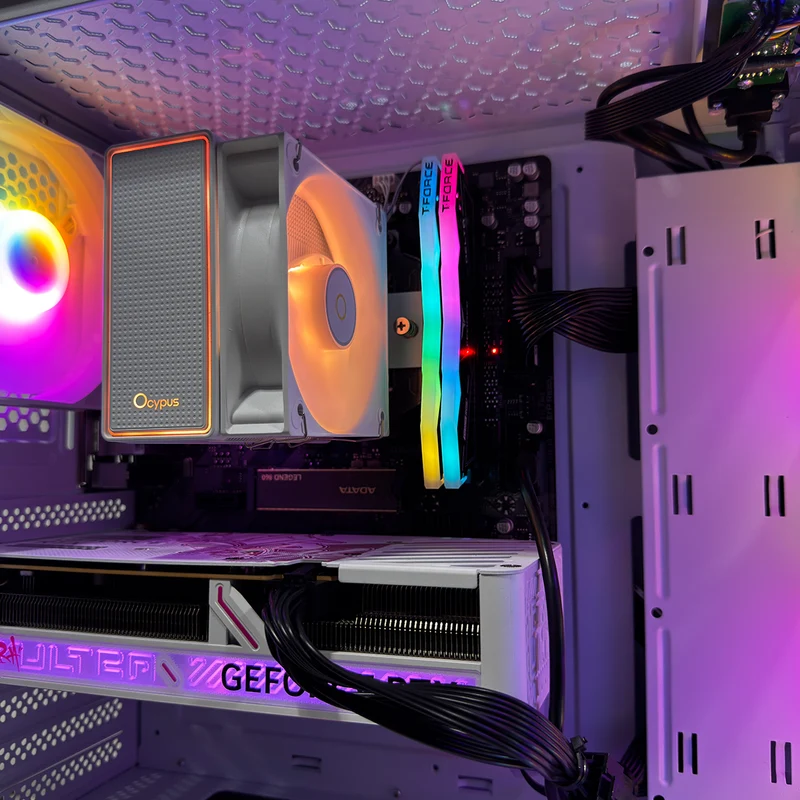 Sigma Hermes White Desktop Gaming PC | AMD Ryzen 5 7500F | 16GB (2x8GB) RAM | 1TB SSD | RTX 5060 | Windows 11 Pro