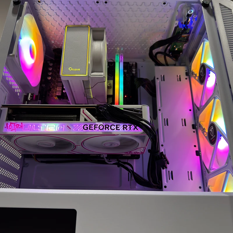 Sigma Hermes White Desktop Gaming PC | AMD Ryzen 5 7500F | 16GB (2x8GB) RAM | 1TB SSD | RTX 5060 | Windows 11 Pro