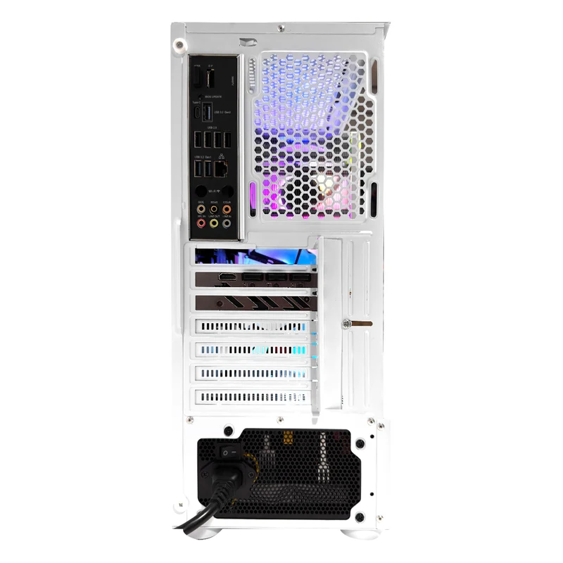Sigma Aurora White Desktop Gaming PC | AMD Ryzen 5 7500F | 16GB (2x8GB) RAM | 1TB SSD | RTX 5060 | Windows 11 Pro