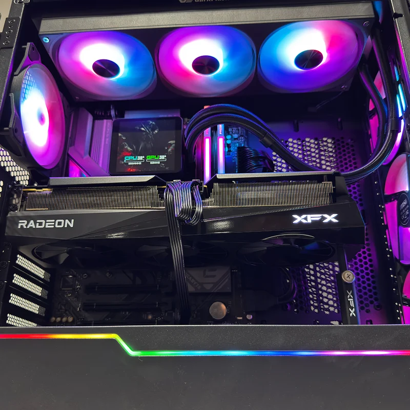 Optima Velox Black Desktop Gaming PC | AMD Ryzen 7 7800X3D | 32GB (2x16GB) RAM | 1TB SSD| RX 9070 XT | Windows 11 Pro