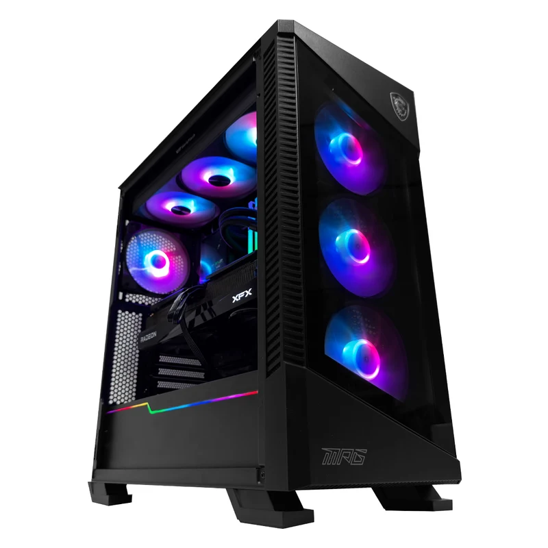 Optima Velox Black Desktop Gaming PC | AMD Ryzen 7 7800X3D | 32GB (2x16GB) RAM | 1TB SSD| RX 9070 XT | Windows 11 Pro