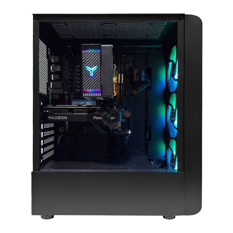 Aurora S200 Black Desktop Gaming PC | AMD Ryzen 7 8700F | 16GB(2x8GB) RAM | 1TB SSD | RX 9060 XT | Windows 11 Pro