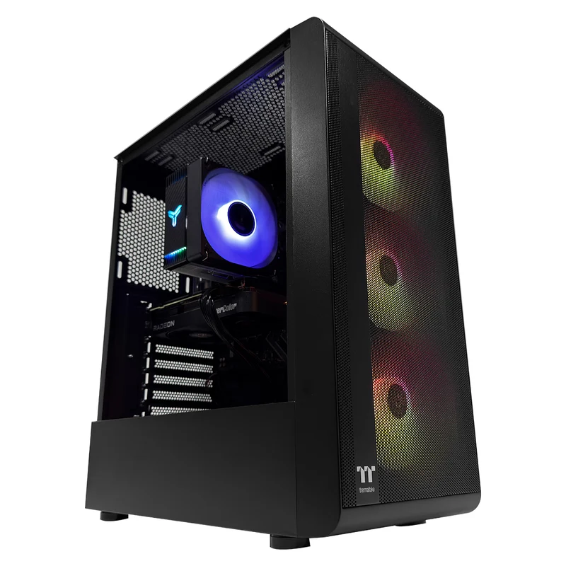 Aurora S200 Black Desktop Gaming PC | AMD Ryzen 7 8700F | 16GB(2x8GB) RAM | 1TB SSD | RX 9060 XT | Windows 11 Pro