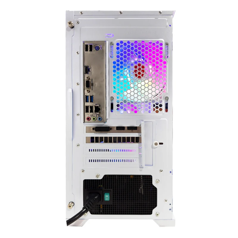 Alpha Ruby White Desktop Gaming PC | AMD Ryzen 5 5500 | 16GB (2x8GB) RAM | 500GB SSD | RTX 3050 | Windows 11 Pro