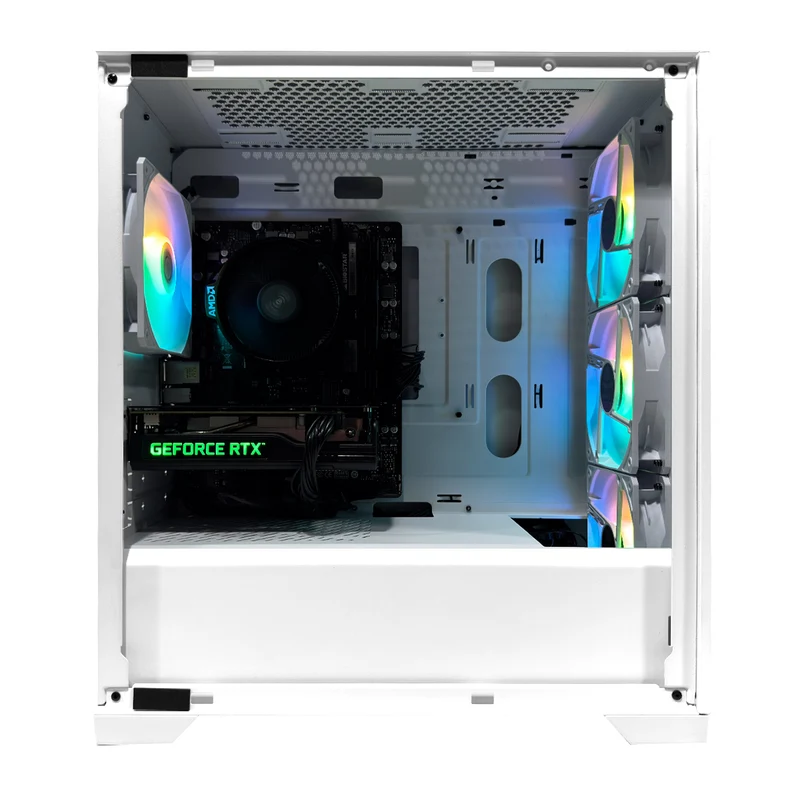 Alpha Master Elite White Desktop Gaming PC | AMD Ryzen 5 5500 | 16GB (2x8GB) RAM | 512GB SSD | RTX 3050 | Windows 11 Pro