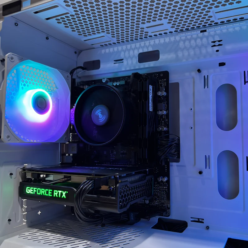 Alpha Master Elite White Desktop Gaming PC | AMD Ryzen 5 5500 | 16GB (2x8GB) RAM | 512GB SSD | RTX 3050 | Windows 11 Pro