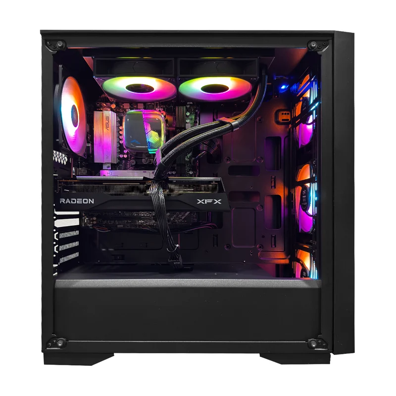 Sophos Matrexx 50 Black Desktop Gaming PC | AMD Ryzen 7 7800X3D | 32GB (2x16GB) RAM | 1TB SSD | RX 9060 XT | Windows 11 Pro