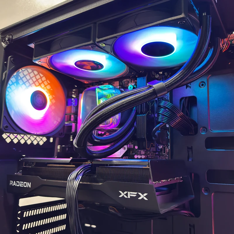 Sophos Matrexx 50 Black Desktop Gaming PC | AMD Ryzen 7 7800X3D | 32GB (2x16GB) RAM | 1TB SSD | RX 9060 XT | Windows 11 Pro