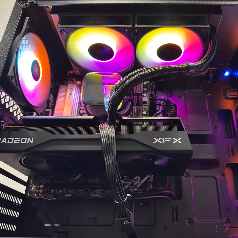 Sophos Matrexx 50 Black Desktop Gaming PC | AMD Ryzen 7 7800X3D | 32GB (2x16GB) RAM | 1TB SSD | RX 9060 XT | Windows 11 Pro