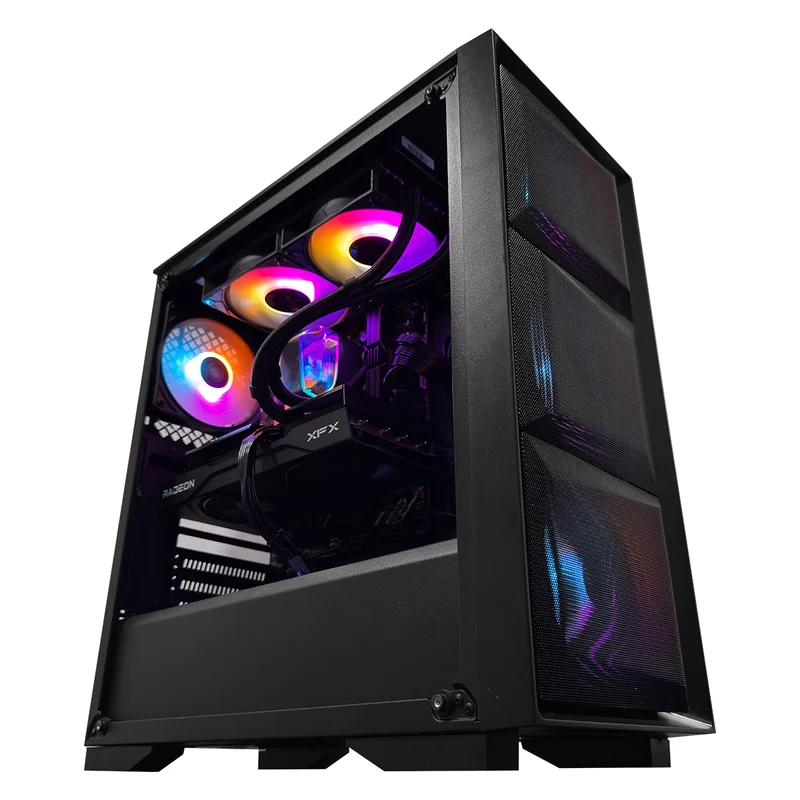 Sophos Matrexx 50 Black Desktop Gaming PC | AMD Ryzen 7 7800X3D | 32GB (2x16GB) RAM | 1TB SSD | RX 9060 XT | Windows 11 Pro
