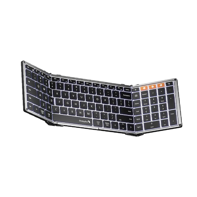 ProtoArc XK01 Plus Foldable Full-Size Bluetooth Keyboard (Black, Space Grey) (CP015823, CP015030)