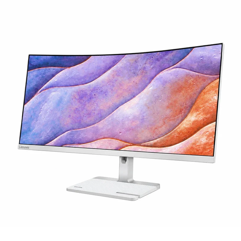 Lenovo L34W-4C 68F0GAC3PH 34" WQHD (3440x1440) 120Hz 1ms MPRT 4ms (Extreme Mode) VA Monitor with Tilt and Height Adjust Stand (Cloud Grey)
