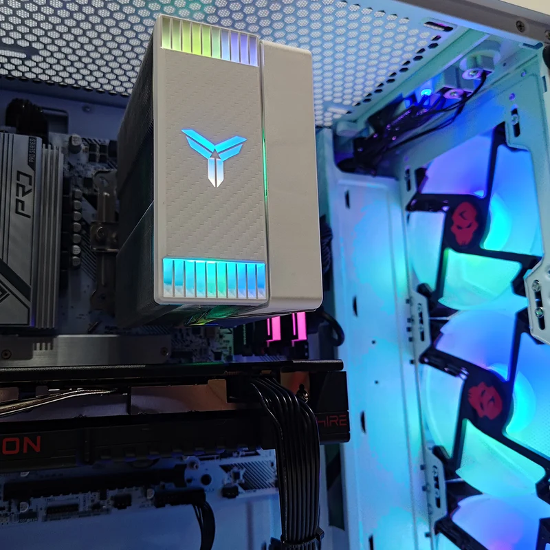 Sigma Aurora White Desktop Gaming PC | AMD Ryzen 5 5600 | 16GB (2x8GB) RAM | 1TB SSD | RX 9050 | Windows 11 Pro