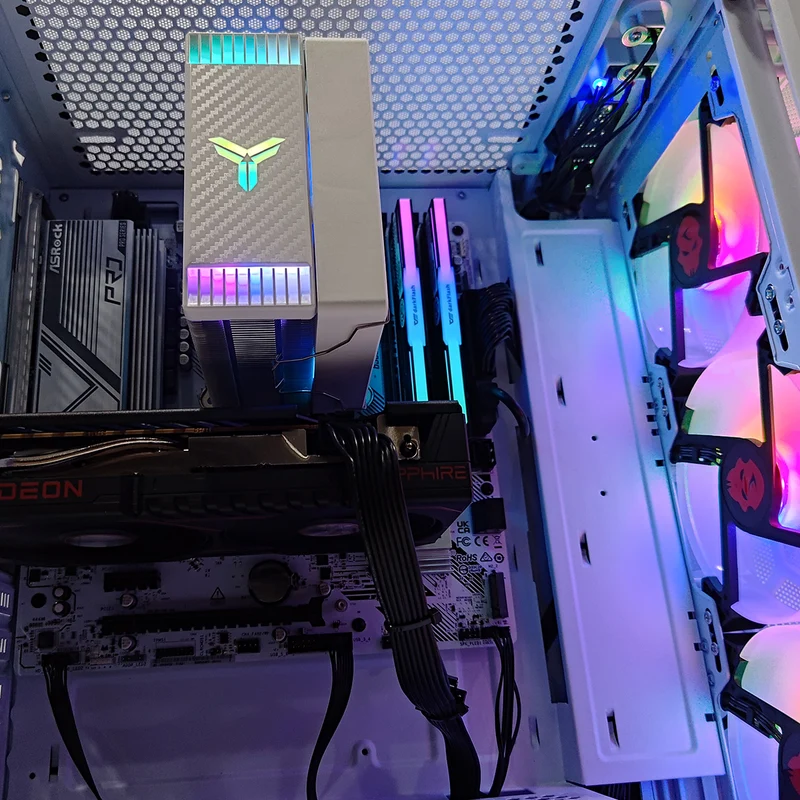Sigma Aurora White Desktop Gaming PC | AMD Ryzen 5 5600 | 16GB (2x8GB) RAM | 1TB SSD | RX 9050 | Windows 11 Pro