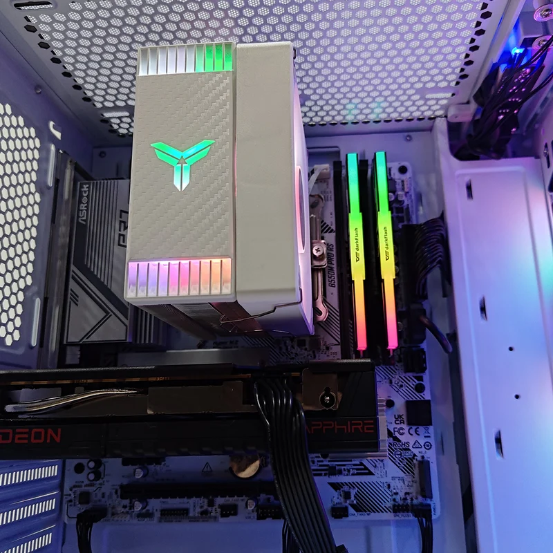 Sigma Aurora White Desktop Gaming PC | AMD Ryzen 5 5600 | 16GB (2x8GB) RAM | 1TB SSD | RX 9050 | Windows 11 Pro