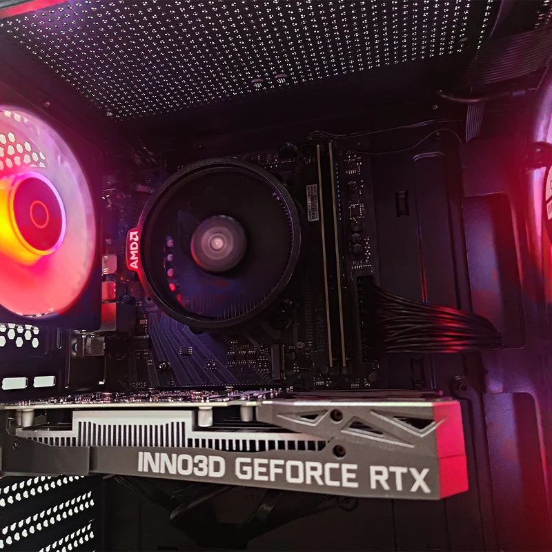 Alpha A305 Black Desktop Gaming PC | AMD Ryzen 5 5500 | 16GB (2x8GB) RAM | 512GB SSD | RXT 3050 | Windows 11 Pro