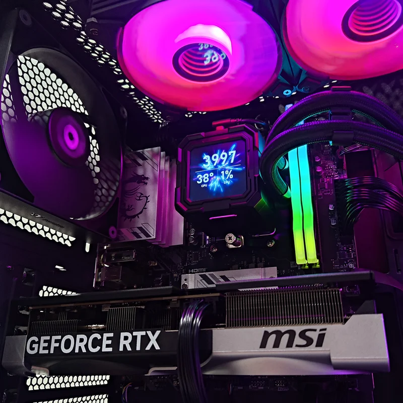 Optima Ceres 350 MX Black Desktop Gaming PC | AMD Ryzen 7 9700X | 32GB (2x16GB) RAM | 1TB SSD | RTX 5070 | Windows 11 Pro