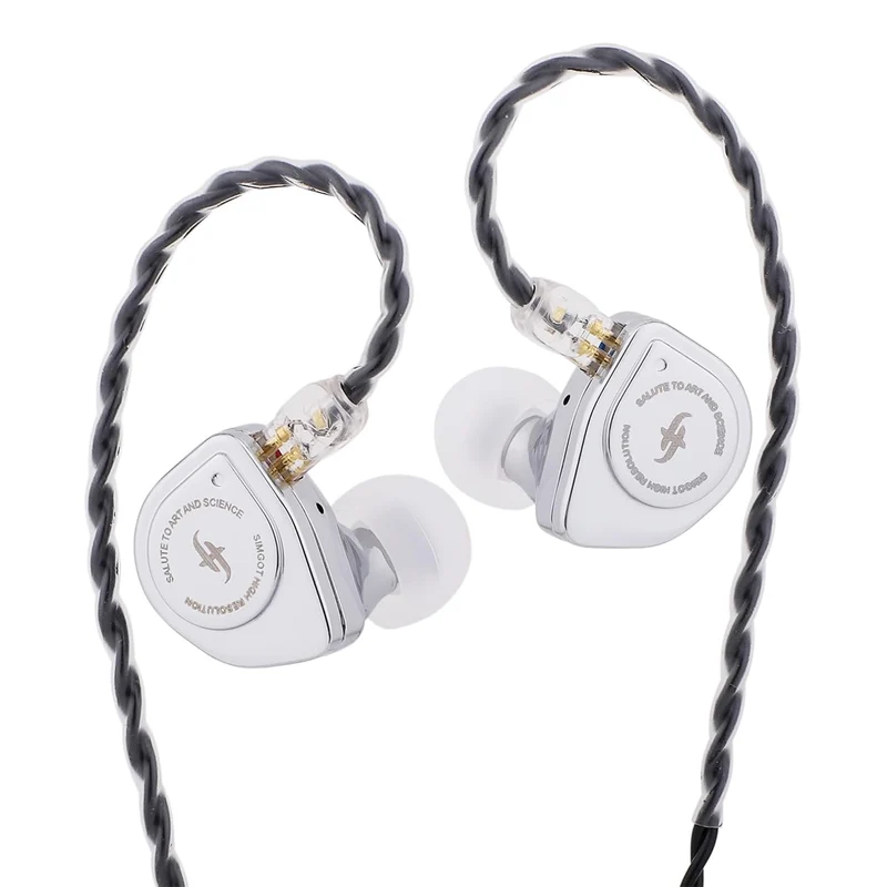 SIMGOT EW200 DSP 10mm SCP Diaphragm Dual-Magnetic-Circuit & Dual-Cavity Dynamic Driver In-Ear Earphones (Silver)
