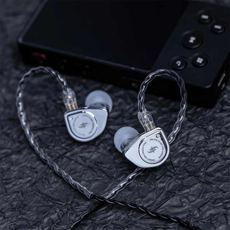 SIMGOT EW200 DSP 10mm SCP Diaphragm Dual-Magnetic-Circuit & Dual-Cavity Dynamic Driver In-Ear Earphones (Silver)