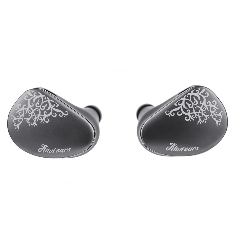 Kiwi Ears Cadenza II 10mm Titanium Driver Hi-Fi In-Ear Monitor with KARS 2.0, Precise Tonal Balance, CNC Aluminum Faceplate (Grey, Blue)