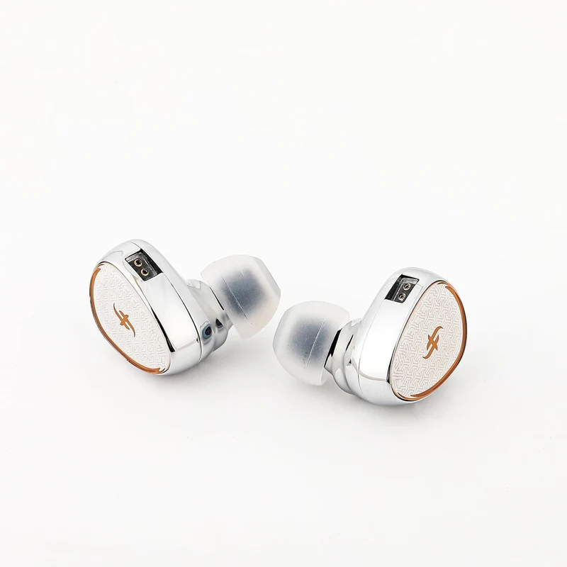 SIMGOT EA1000 Fermat Flagship 2nd Gen Dual Magnetic Dual Cavity 10mm Dynamic Driver, With SDPGD Purple-gold Diaphragm, Detachable Tuning Nozzles, Silver-Plated Cable In-Ear Monitor (Silver)