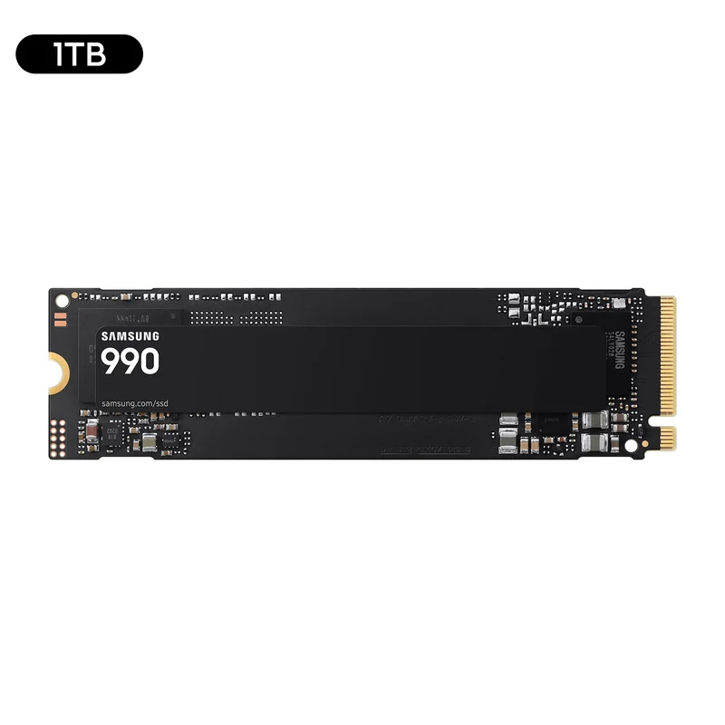 Samsung 990 PCIe 4.0 x4 NVMe M.2 SSD (1TB, 2TB) (MZ-V9V1T0BW, MZ-V9V2T0BW)