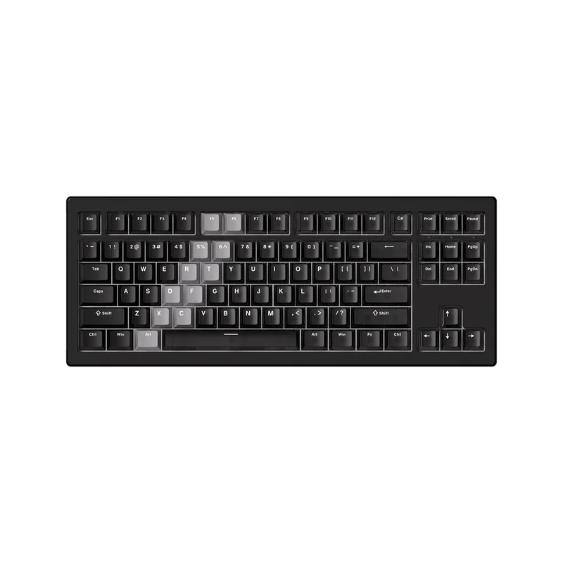 Akko 5087 V3 Tri-Mode RGB Hot-Swappable Magnetic Keyboard Gradient Hybrid Black Transparent (AstroAim Switch) (016-052-03D-048-050)