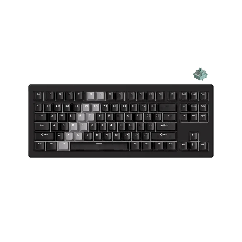Akko 5087 V3 Tri-Mode RGB Hot-Swappable Magnetic Keyboard Gradient Hybrid Black Transparent (AstroAim Switch) (016-052-03D-048-050)