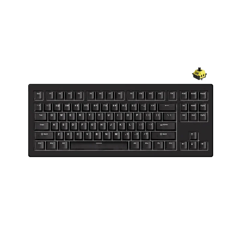 Akko 5087 V3 Tri-Mode RGB Hot-Swappable Magnetic Keyboard Black Transparent (Flash Switch) (016-052-079-049-050)