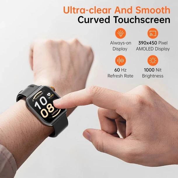 Weofly Edge 2 Smartwatch (Black, Gold, Silver) (WFEG625BL, WFEG625GD, WFEG625SL)