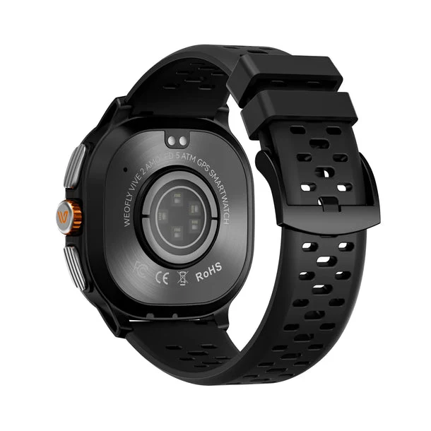 Weofly Vive 2 Smartwatch (Black, Silver) (WFVV708BL, WFVV708SL)