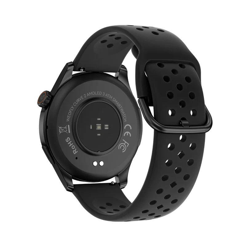 Weofly Curve 2 Smartwatch (Black, Silver) (WFCV699BL, WFCV699SL)