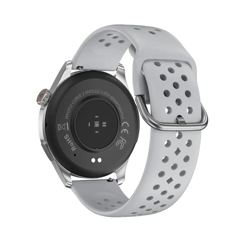 Weofly Curve 2 Smartwatch (Black, Silver) (WFCV699BL, WFCV699SL)