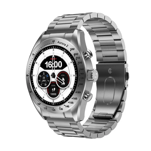 Weofly Aurora 2 Smartwatch (Black. Silver) (WFAU227BL, WFAU227SL)