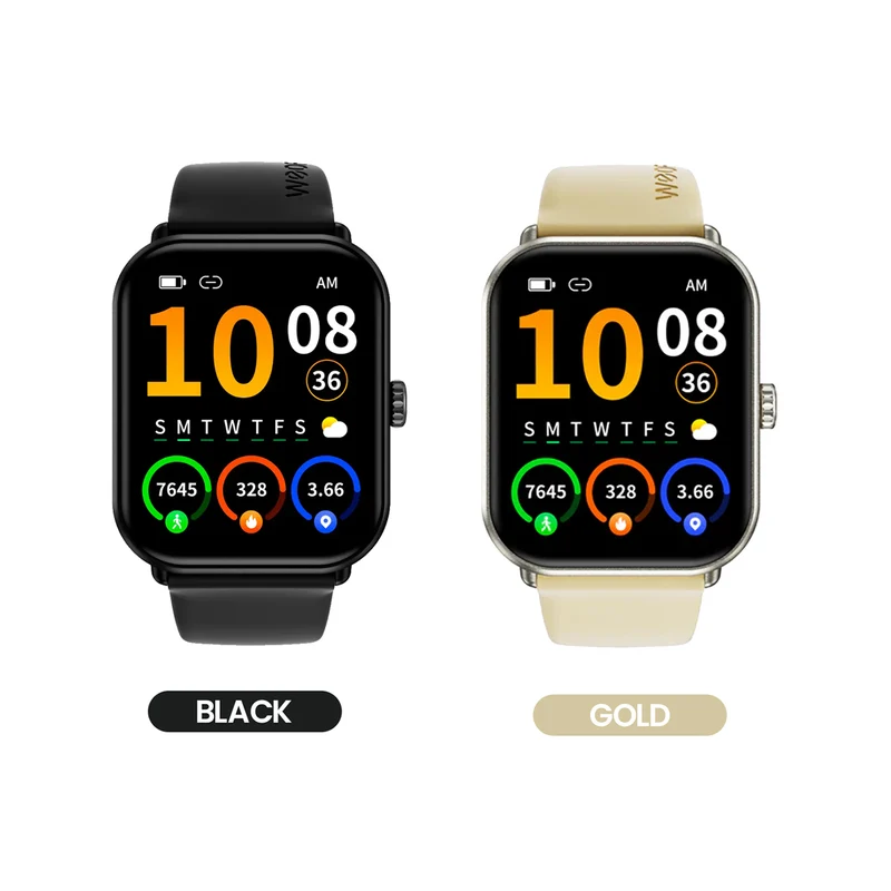 Weofly Active 2 Smartwatch (Black, Gold) (WFAC890BL, WFAC890GD)