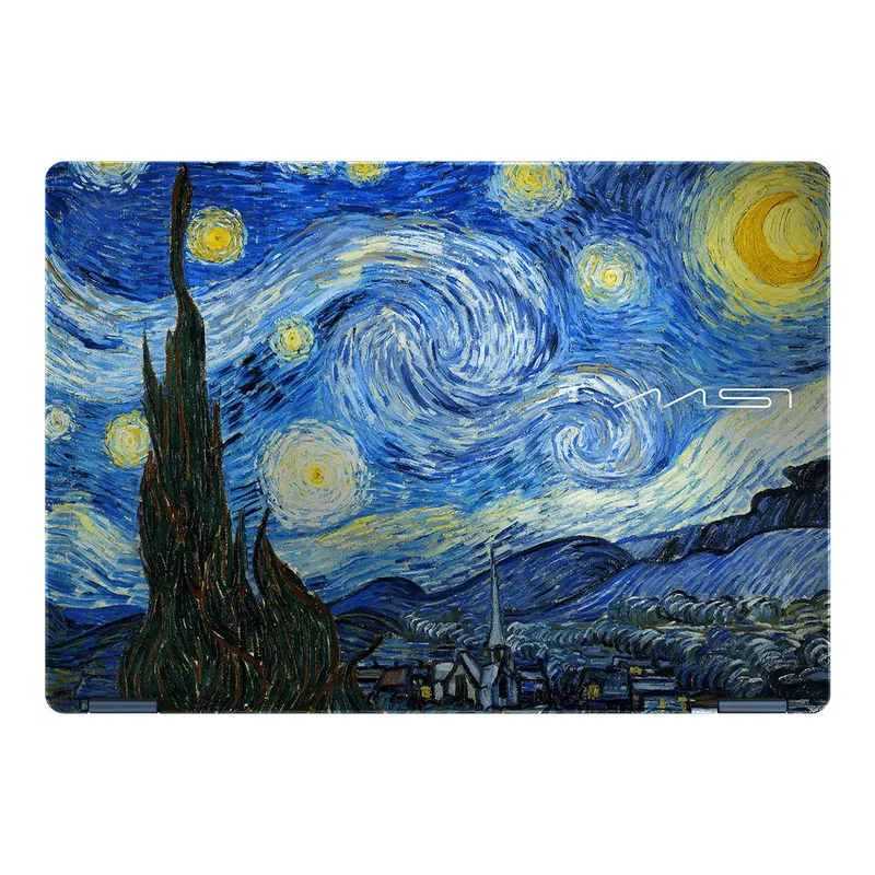 MSI Prestige 14 Flip AI+ Vincent van Gogh Ed. The Starry Night-271PH Laptop | 14" FHD+ (1920x1200) OLED Touch | Core Ultra X9 378H | 32GB RAM| 1TB SSD | Intel Arc Graphics| Win 11 Home | MS OH24+ Nano Pen+ ID Badge+ Sleeve+ Mouse + Mousepad