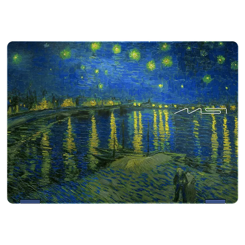 MSI Prestige 14 Flip AI+ Vincent van Gogh Ed. Starry Night Over The Rhone-272PH Laptop | 14" FHD+ (1920x1200) OLED Touch | Core Ultra X9 378H | 32GB RAM | 1TB SSD| Intel Arc Graphics |Win 11 Home | MS OH24 +Nano Pen+ ID Badge+ Sleeve+ Mouse + Mousepad