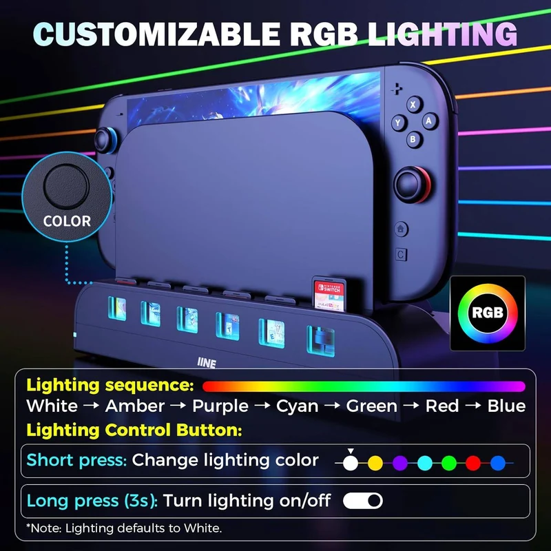 IINE Dock-Synced Auto Cooling Fan for Nintendo Switch 2 (L1259)