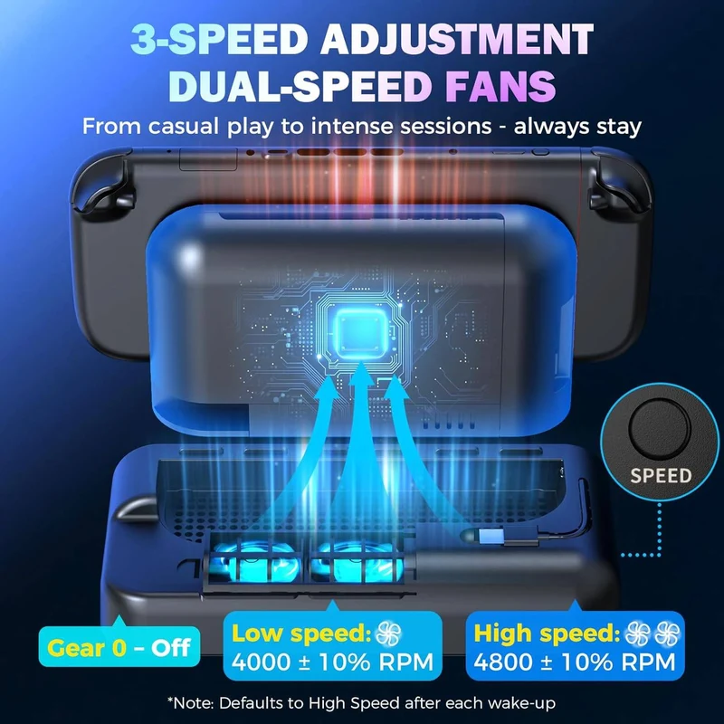 IINE Dock-Synced Auto Cooling Fan for Nintendo Switch 2 (L1259)