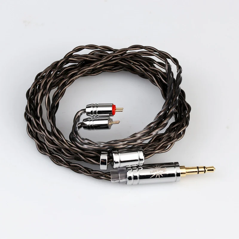 Kiwi Ears Quintet Hybrid In-Ear Monitor 1DD + 2BA + 1 Planar + 1 PZT with Detachable Silver-Plated OFC Cable, Metal Faceplate, 3D-Printed Resin Shell