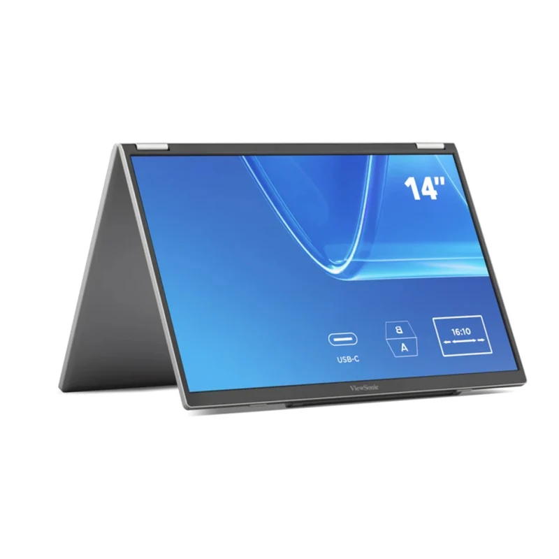 ViewSonic VG1457 14" WUXGA (1920x1200) 60Hz 16ms IPS Dual Screen Portable Monitor With USB-C And Protective Case