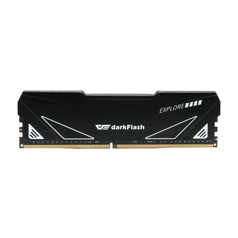 DarkFlash Explorer 3200MHz 1.2v DDR4 UDIMM With Heatsink Gaming Memory (Black) (8GB, 16GB)