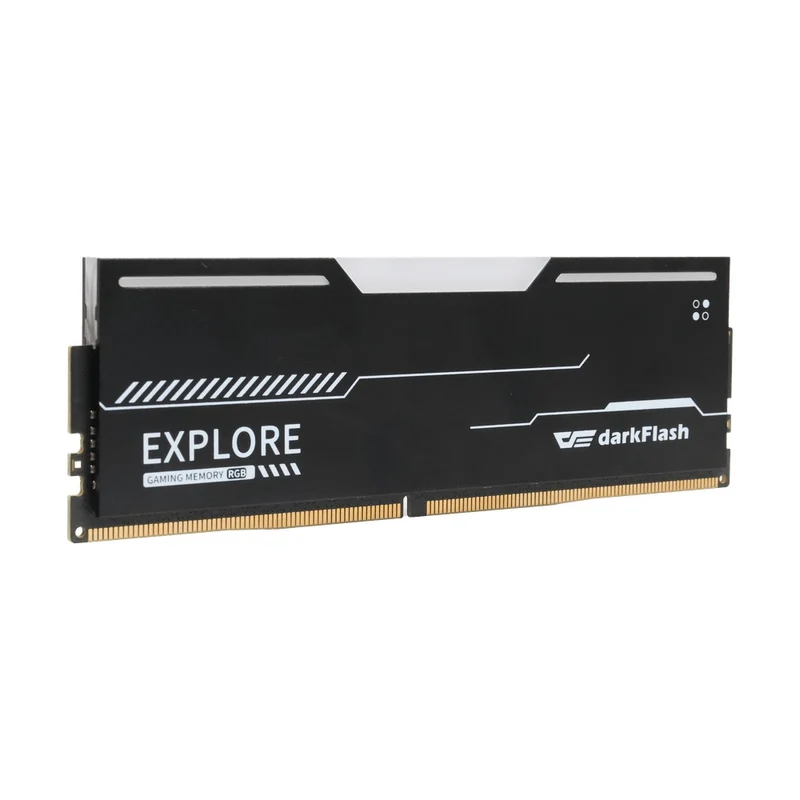 DarkFlash Explorer 8GB (1x8GB) 3200MHz 1.2v DDR4 UDIMM With RGB Gaming Memory (Black, White) (DF408322RBX, DF408322RWX)