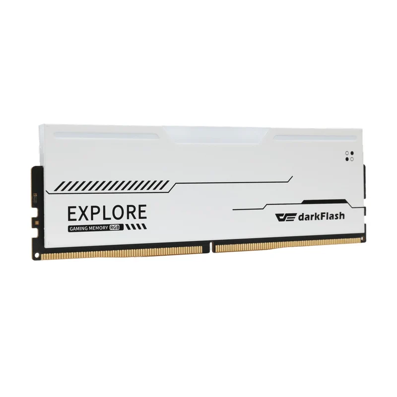 DarkFlash Explorer 8GB (1x8GB) 3200MHz 1.2v DDR4 UDIMM With RGB Gaming Memory (Black, White) (DF408322RBX, DF408322RWX)