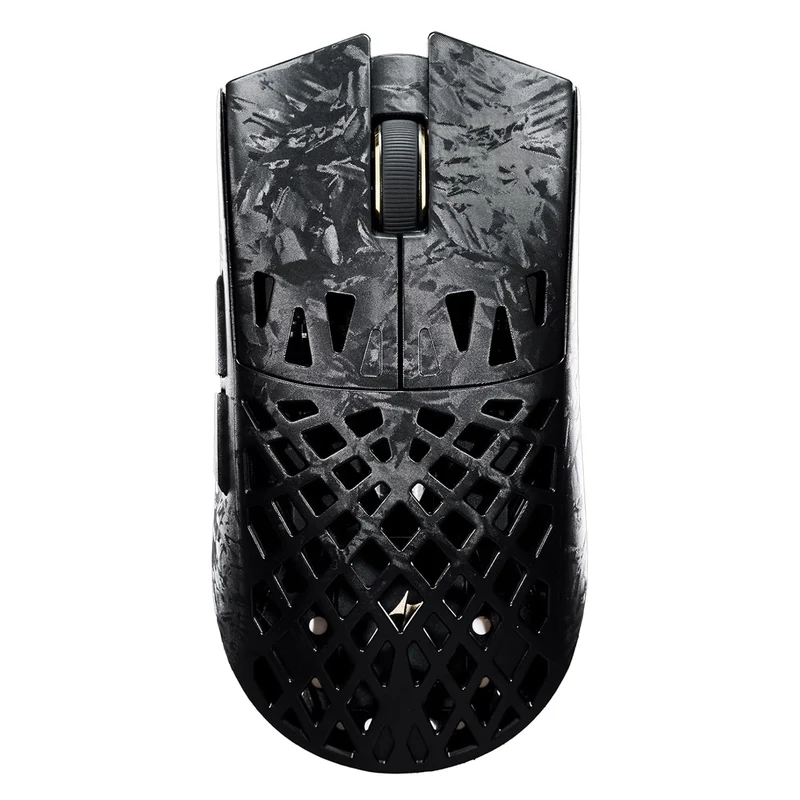 ATK Blazing Sky Ghost Extreme Series Carbon Fiber Skeleton Gaming Mouse (Black, Silvery, Purple)