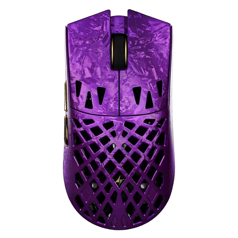 ATK Blazing Sky Ghost Extreme Series Carbon Fiber Skeleton Gaming Mouse (Black, Silvery, Purple)