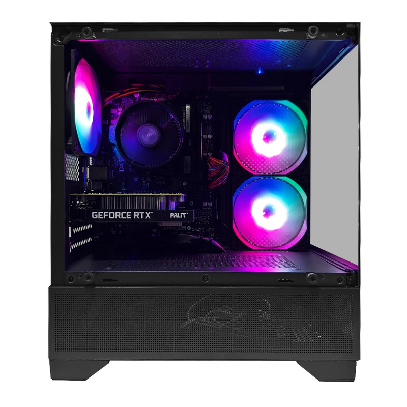 Alpha Eris Black Desktop Gaming PC | AMD Ryzen 5 5500 | 16GB (2x8GB) RAM | 512GB SSD | RTX 3050 | Windows 11 Pro