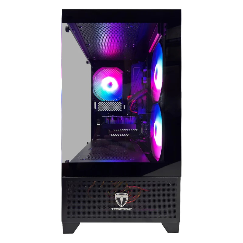 Alpha Eris Black Desktop Gaming PC | AMD Ryzen 5 5500 | 16GB (2x8GB) RAM | 512GB SSD | RTX 3050 | Windows 11 Pro